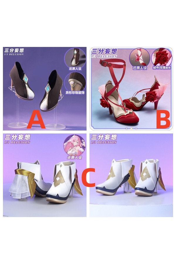 1/3 Delusion Honkai Star Rail Elysia Cosplay Shoes